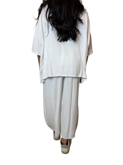 Linen Blend Co-Ord Set – Shirt & Trousers