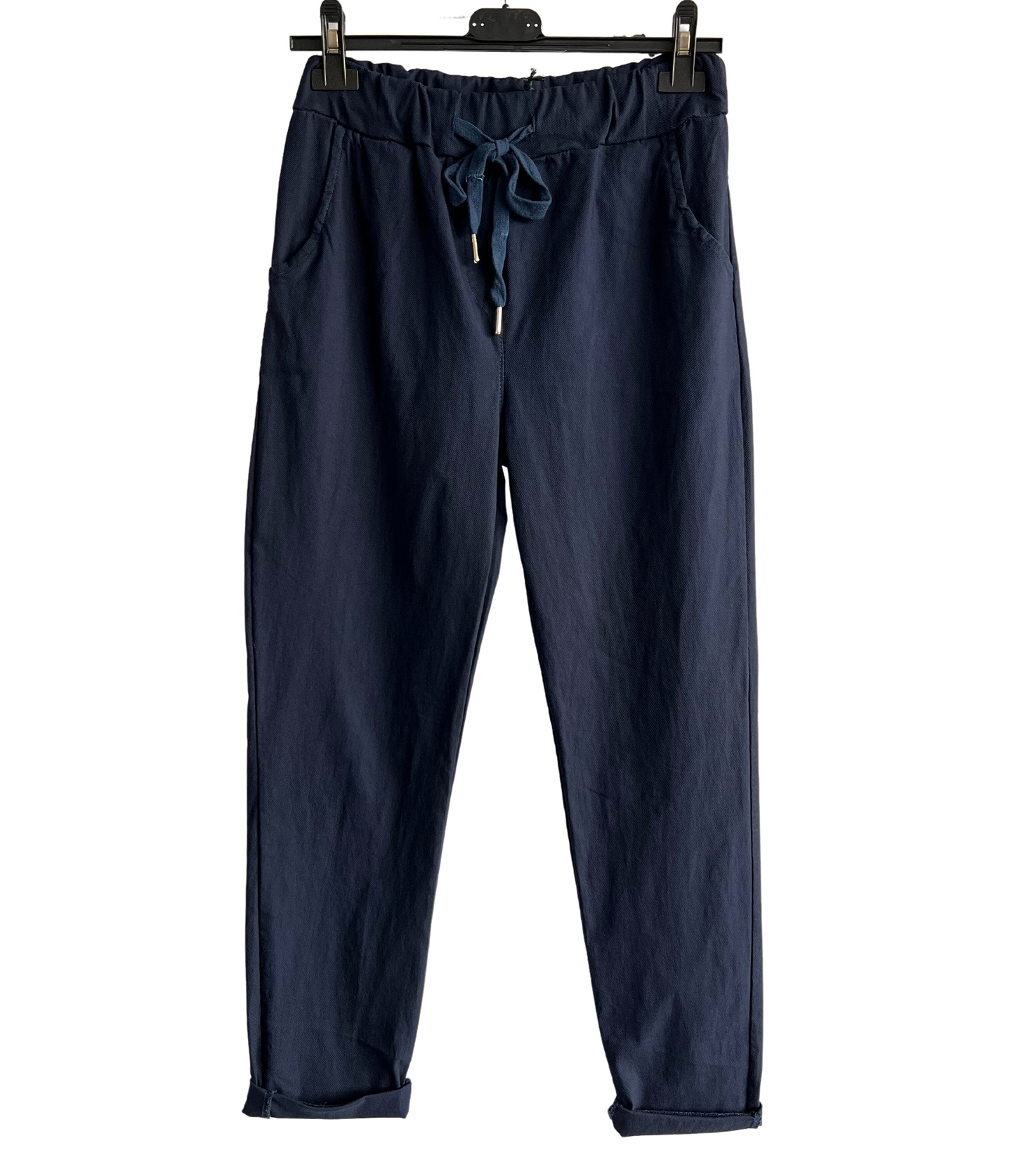 Regular Magic Stretchy Waist Pants In Navy